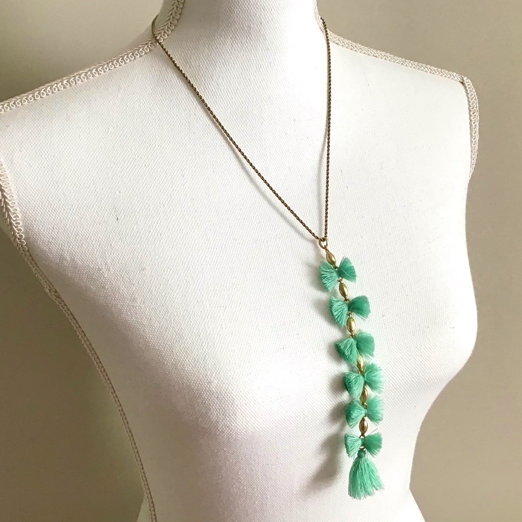 Lucky Brand Tassel Y Drop Fringe Necklace 45$